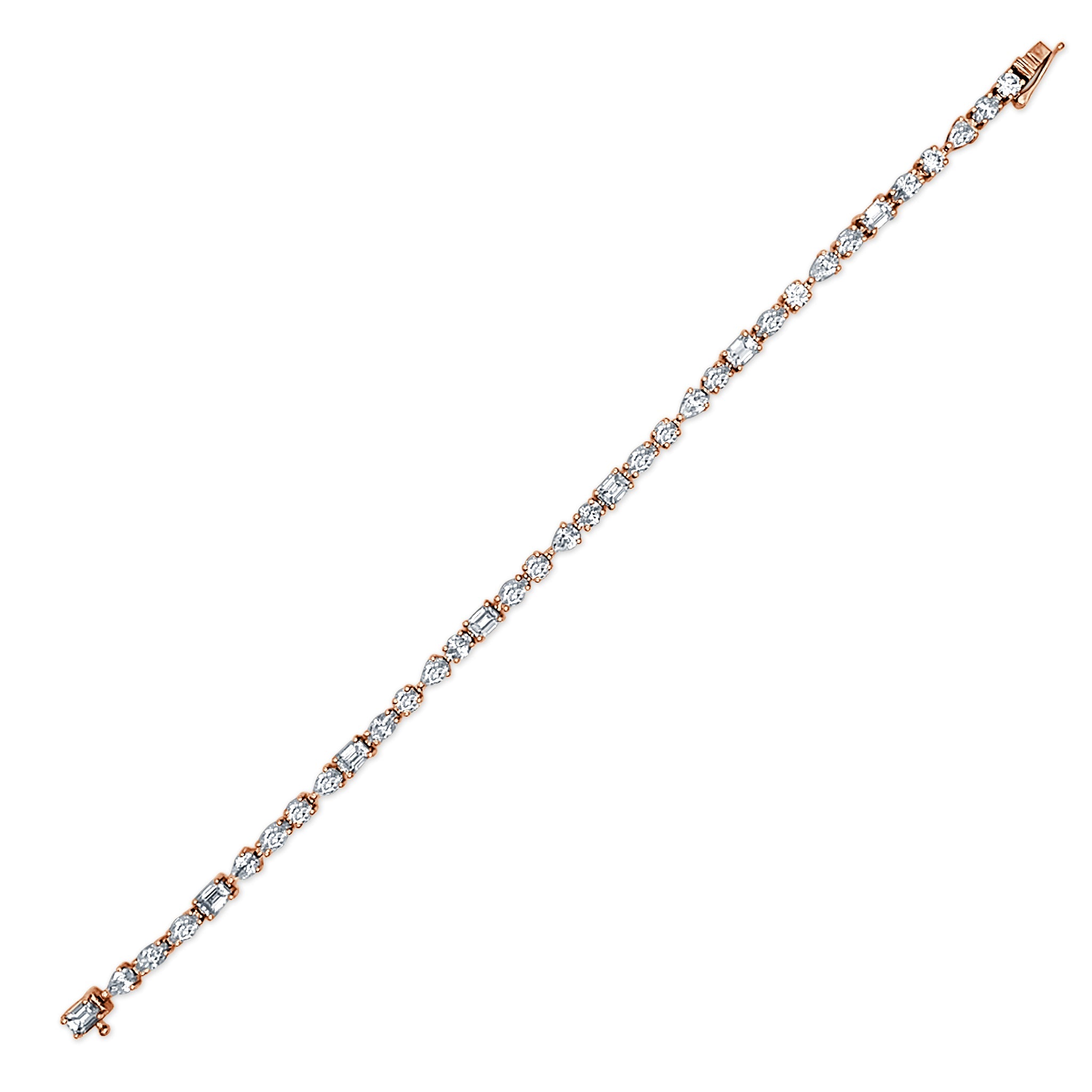 Fancy Diamond Cocktail Tennis Bracelet - Sparkle Jewels